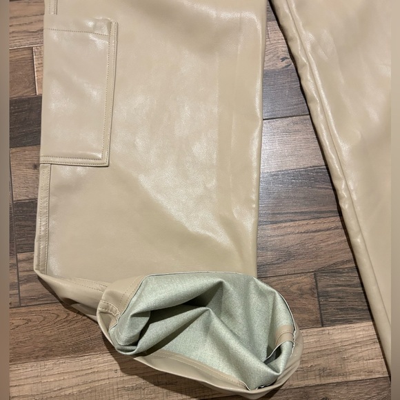 Know One Cares Faux Leather Cargo Pants - Picture 6 of 12